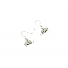Handcrafted 925 sterling Tribal silver dangling Earring Elephant 4.0 Grams